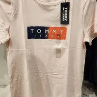 [S] TOMMY HILFIGER TOMMY JEANS LOGO T-SHIRT,PINK, 76J4990-690 (STH795)