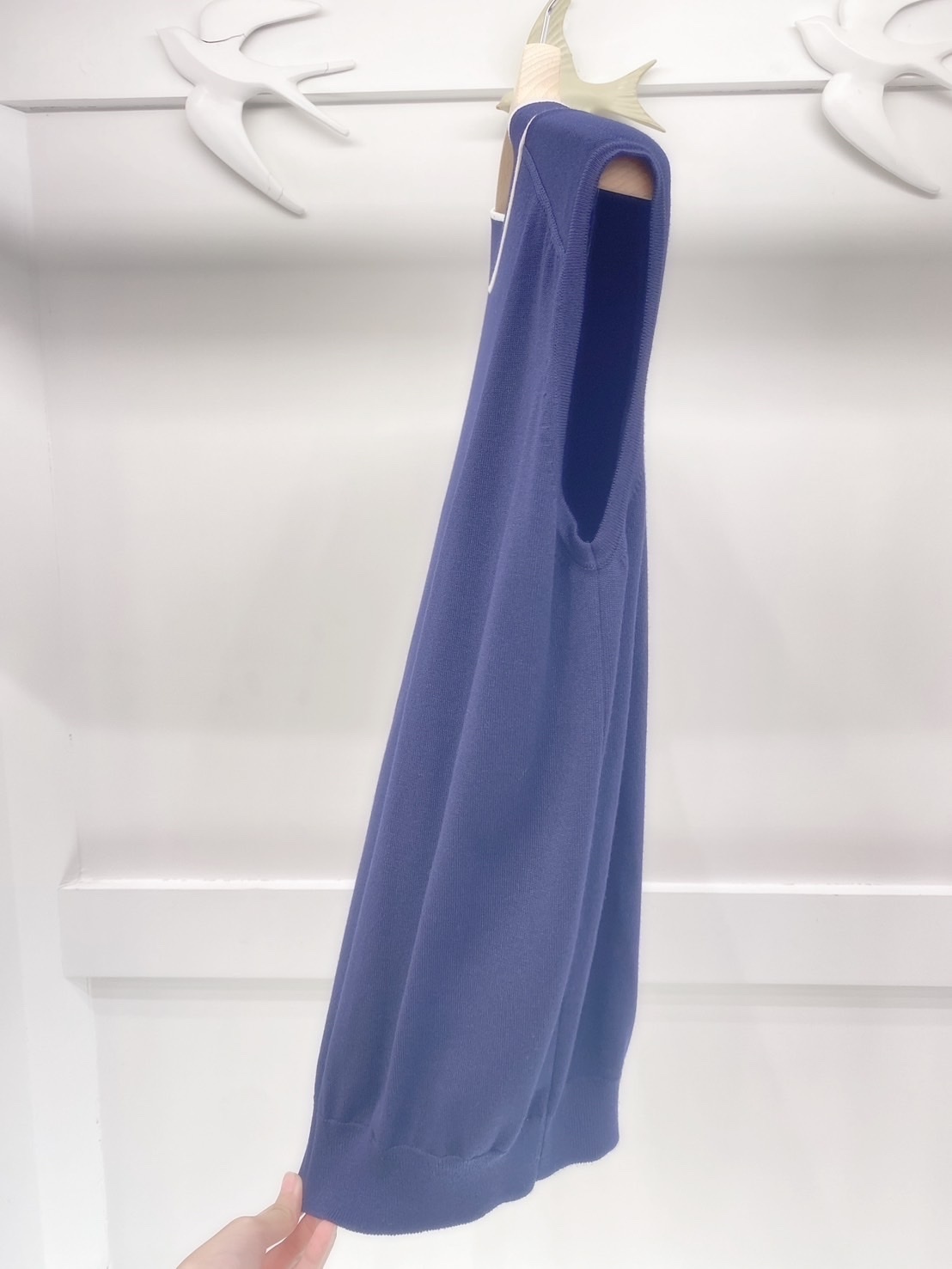 胸打結無袖針織上衣