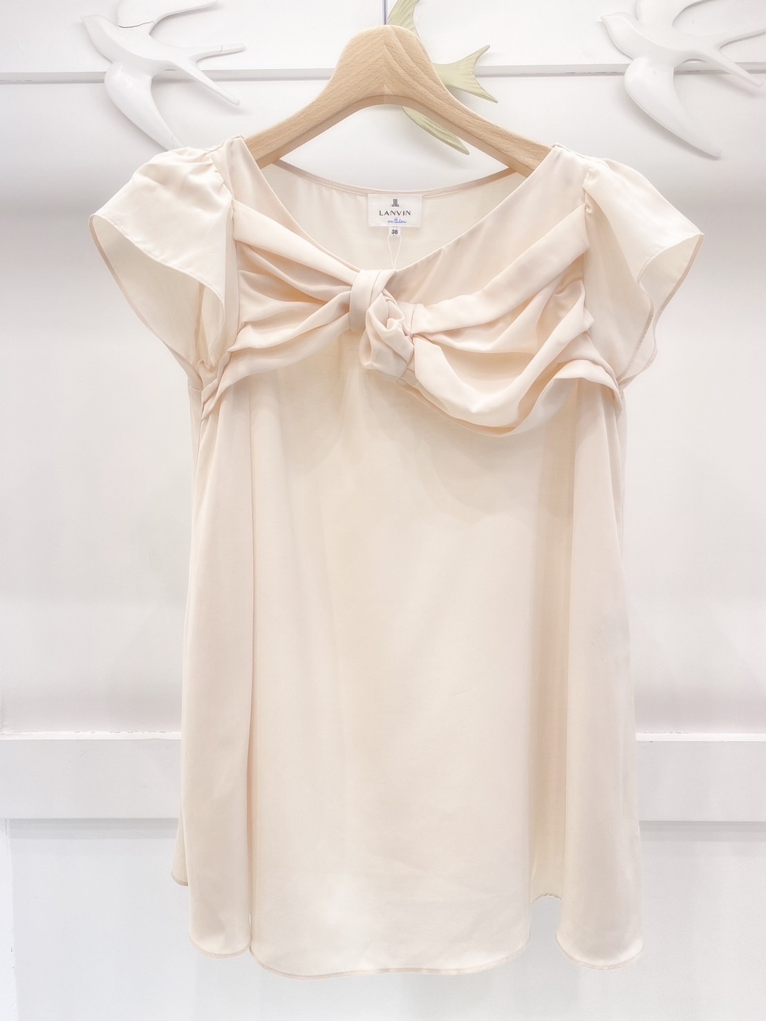 Lanvin胸蝴蝶結衣