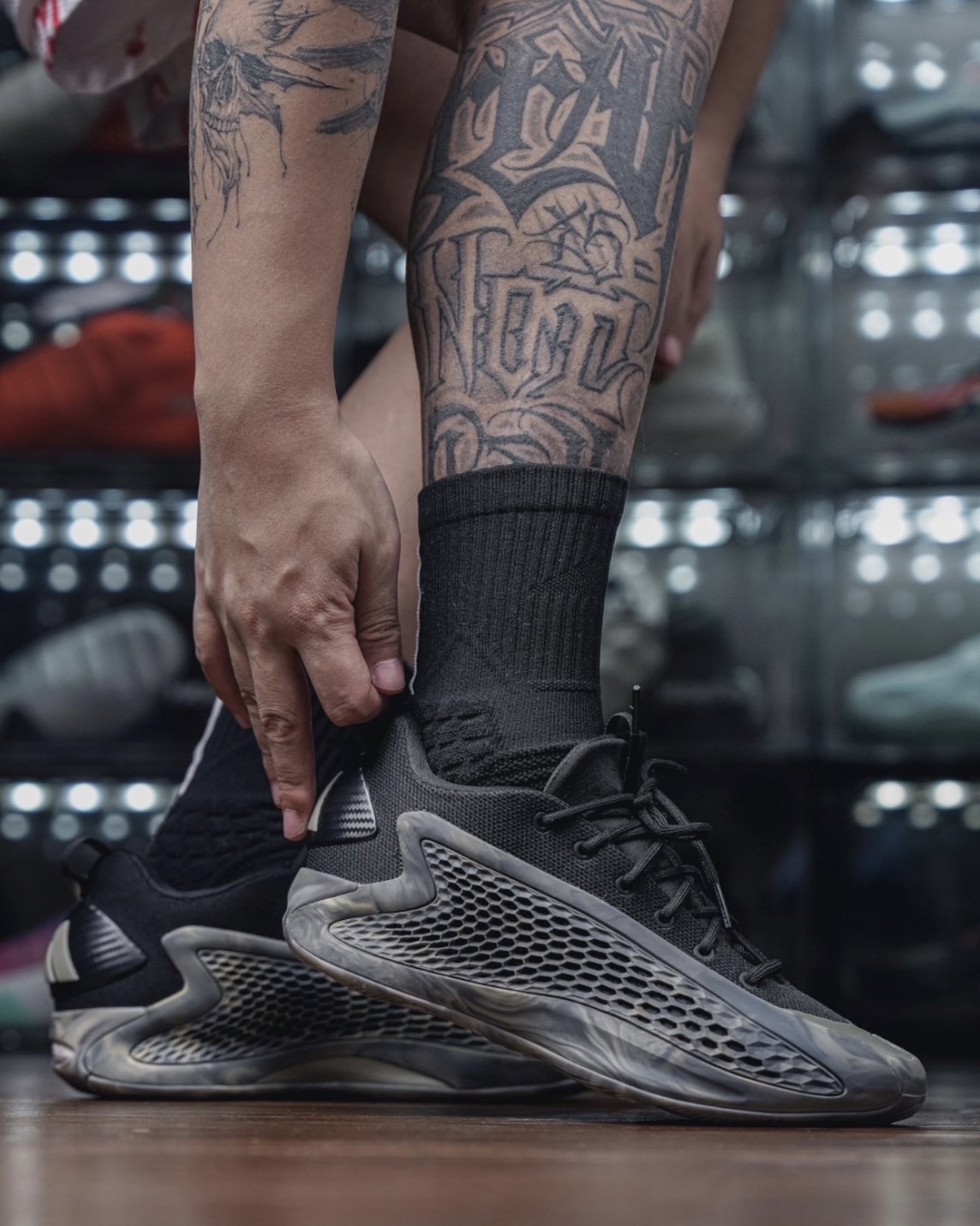 Adidas AE 1 Low ASCENT "MX Grey"黑迷彩 墨水色 低筒 緩震 實戰籃球鞋