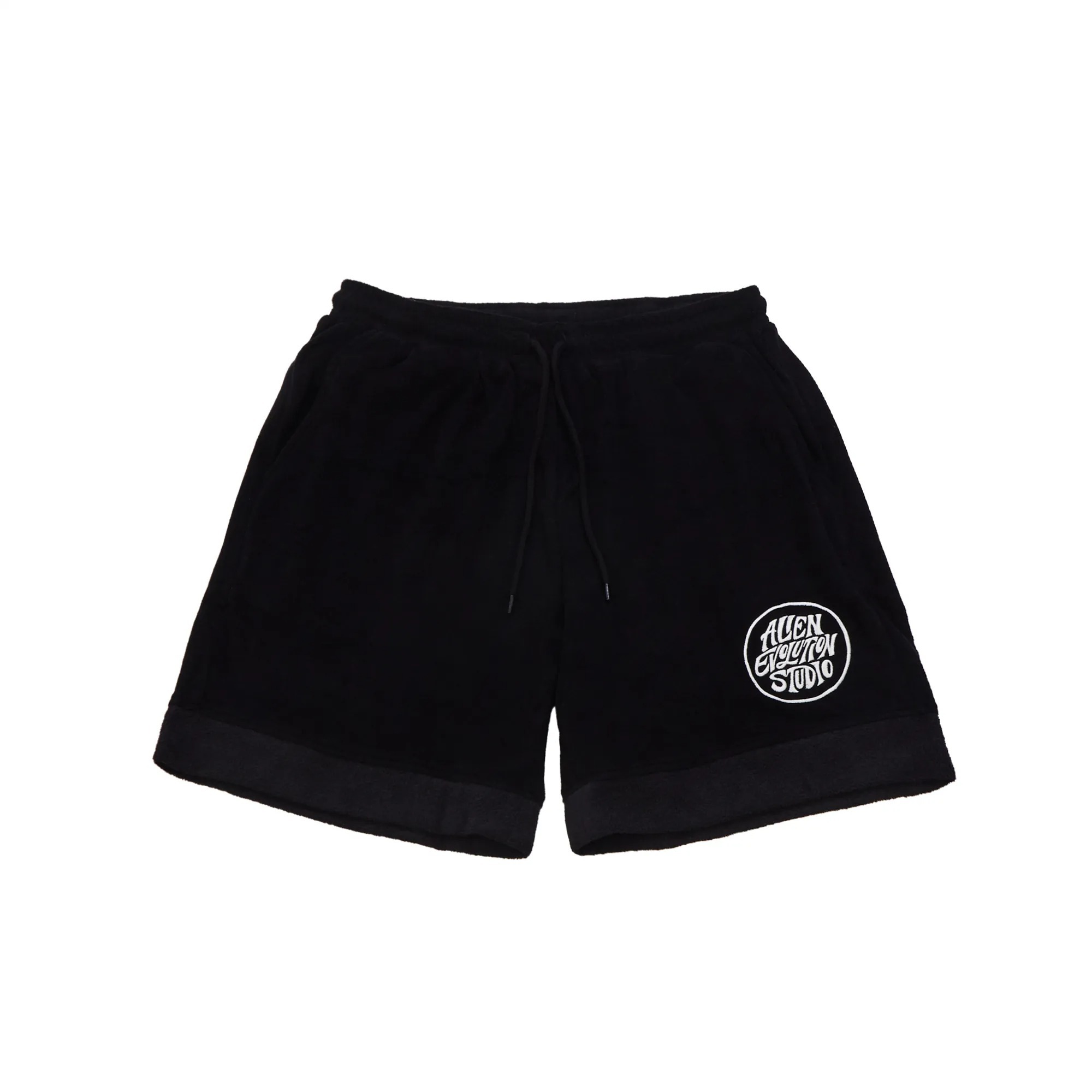 AES EMBROIDERED TERRY CLOTH SHORTS