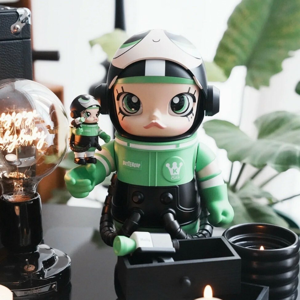 <官方正版授權>POP MART 飛天小女警 MEGA SPACE MOLLY 400+100% 花花 泡泡 毛毛 泡泡瑪特