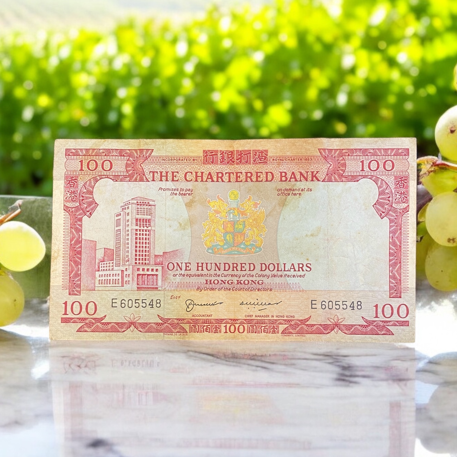 1970-1975 SCB 100 dollars "Red house" (F condition) E 605548