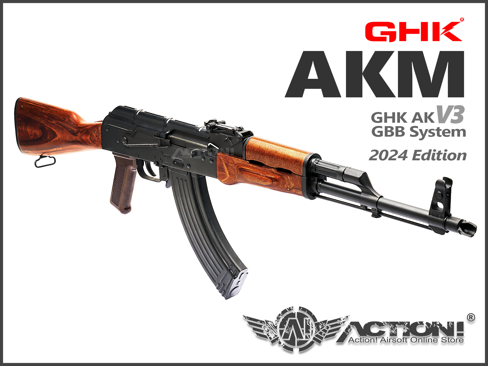 GHK - AKM V3 GBB (GHK AK V3 GBB System) /2024 Edition