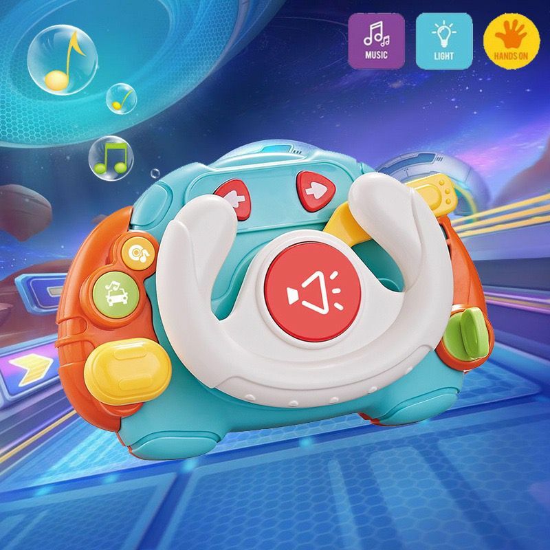 兒童仿真聲光軚盤玩具