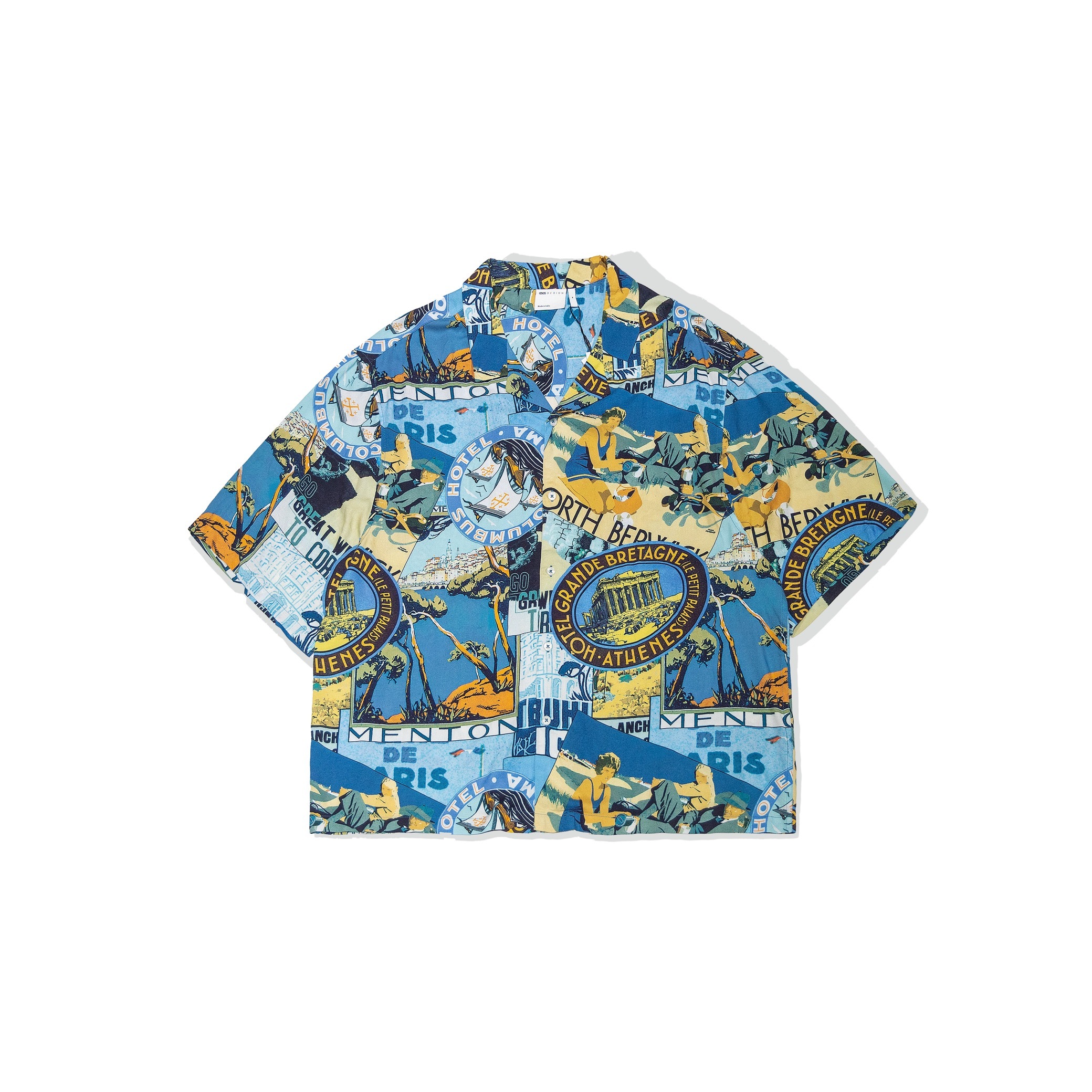 24SS Badge Postcard Oversized Aloha Shirt " ALO_P-24SS "