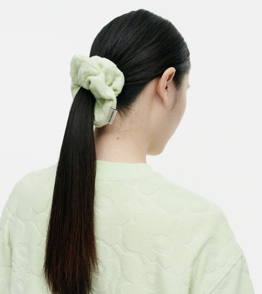 代購現貨 | Marimekko Unikko hair scrunchie 髮圈 | green 別毛巾料