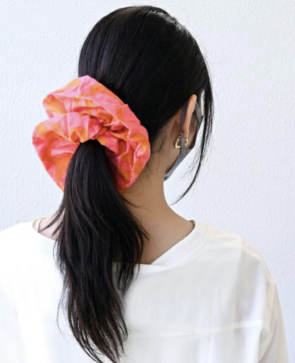 代購現貨 | Marimekko Unikko hair scrunchie 髮圈 | orange x pink
