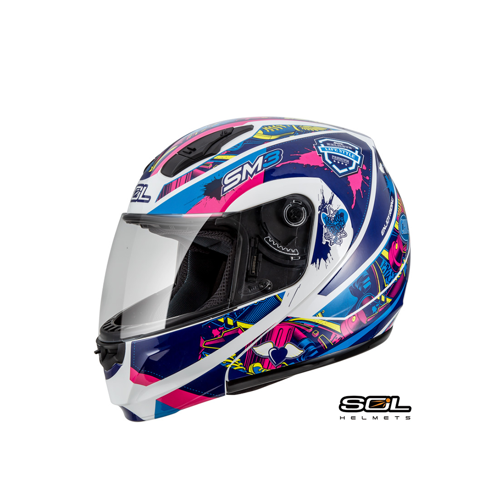 SOL SM-3 惡天使 可掀式安全帽 可樂帽