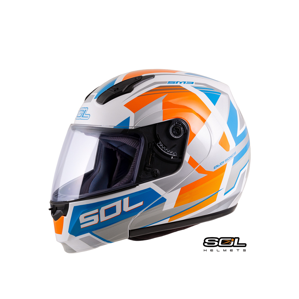 SOL SM-3 原子動力 可掀式安全帽 可樂帽