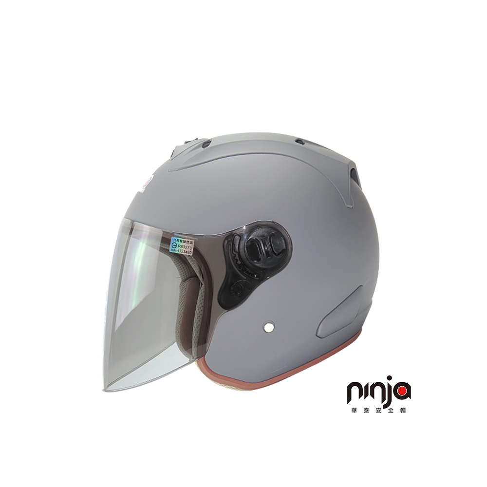 KK 華泰 k-868 半罩式R帽  開放式安全帽 鐵石灰