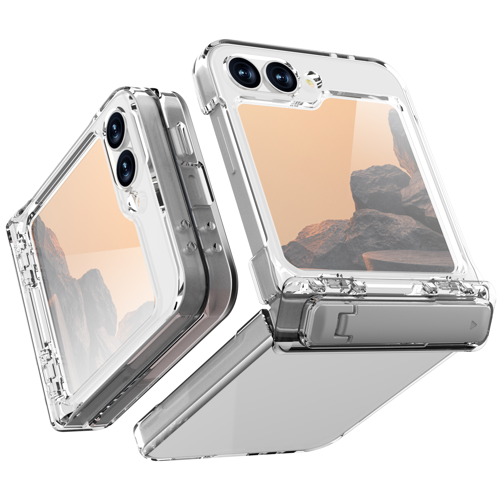 XPRO - Fit Stand Armor - Samsung Z Flip 7 Case 貼身防撞鉸鏈保護支架手機殼 FE