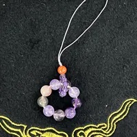 [B] GEMZ & CO ZBA JIU ZI LI HUO HP STRAP DESIGN A, AMETHYST/PURPLE PHANTOM/CHAROITE/AGATE (BGZ535)