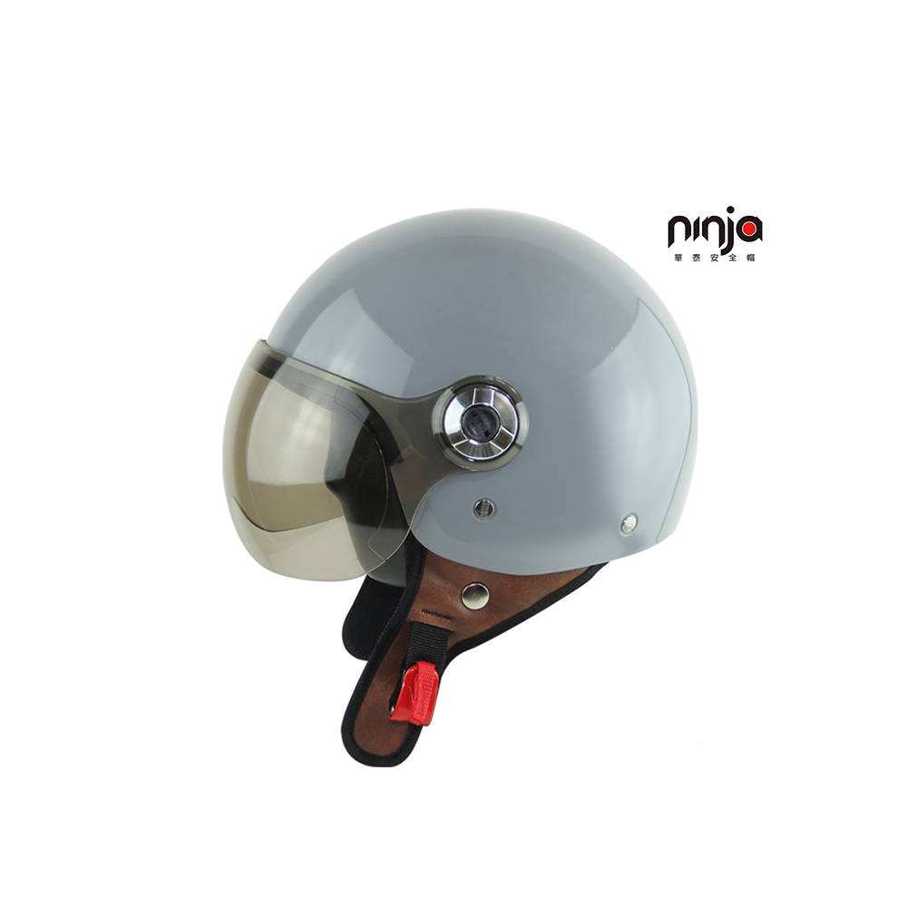 KK 華泰 K808 素色 飛行帽 水泥灰