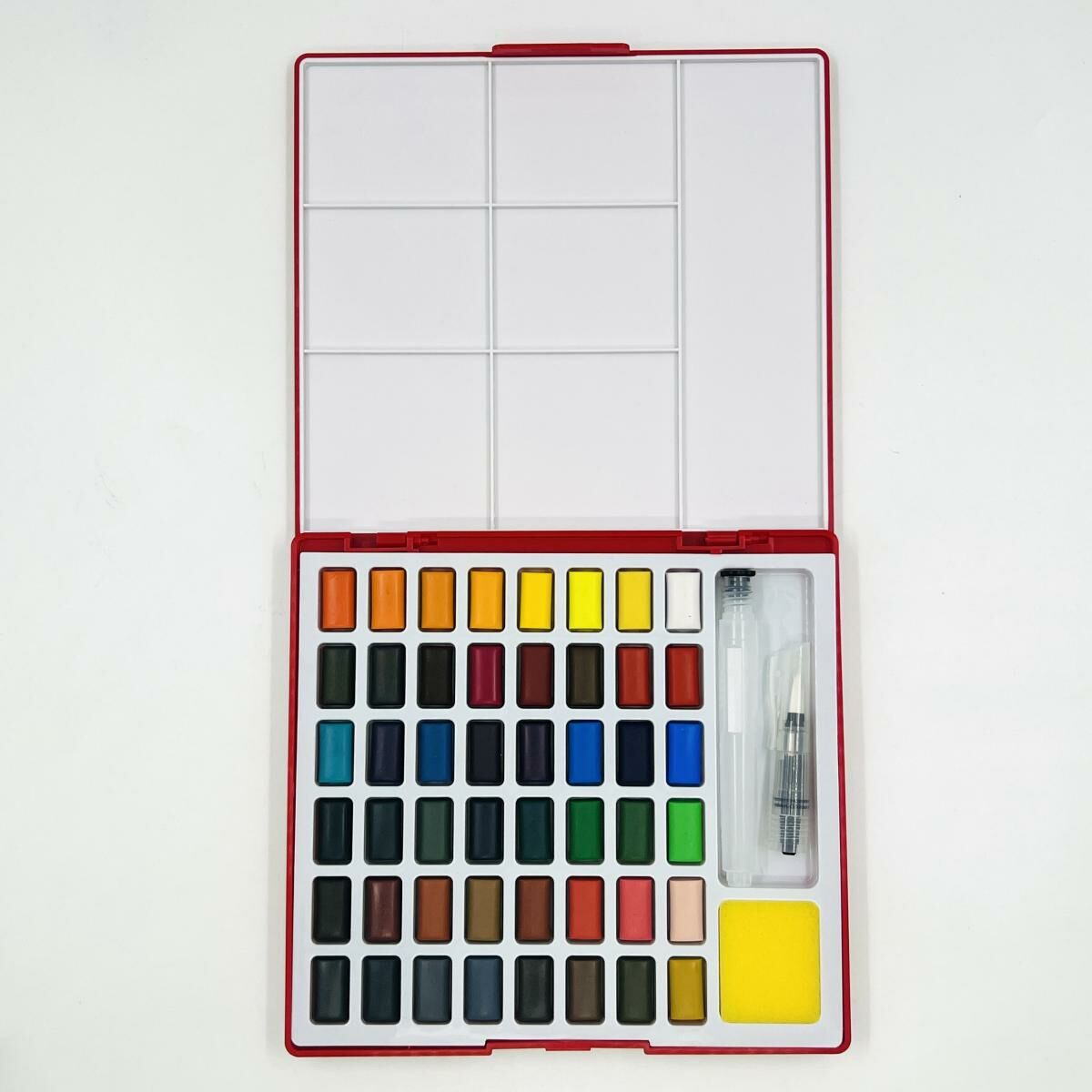 輝栢嘉 - 德國FABER 原色固體水彩顏料48色 (連畫筆掃及調色盤) #576049《香港行貨》《送贈品》
