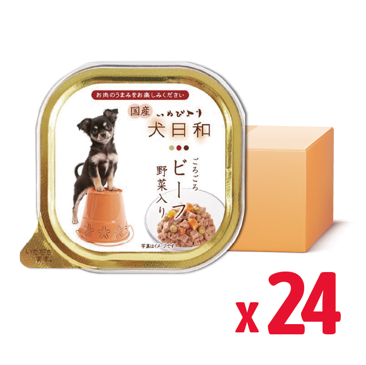 犬日和｜牛肉野菜餐盒100g (WN-7298-24)