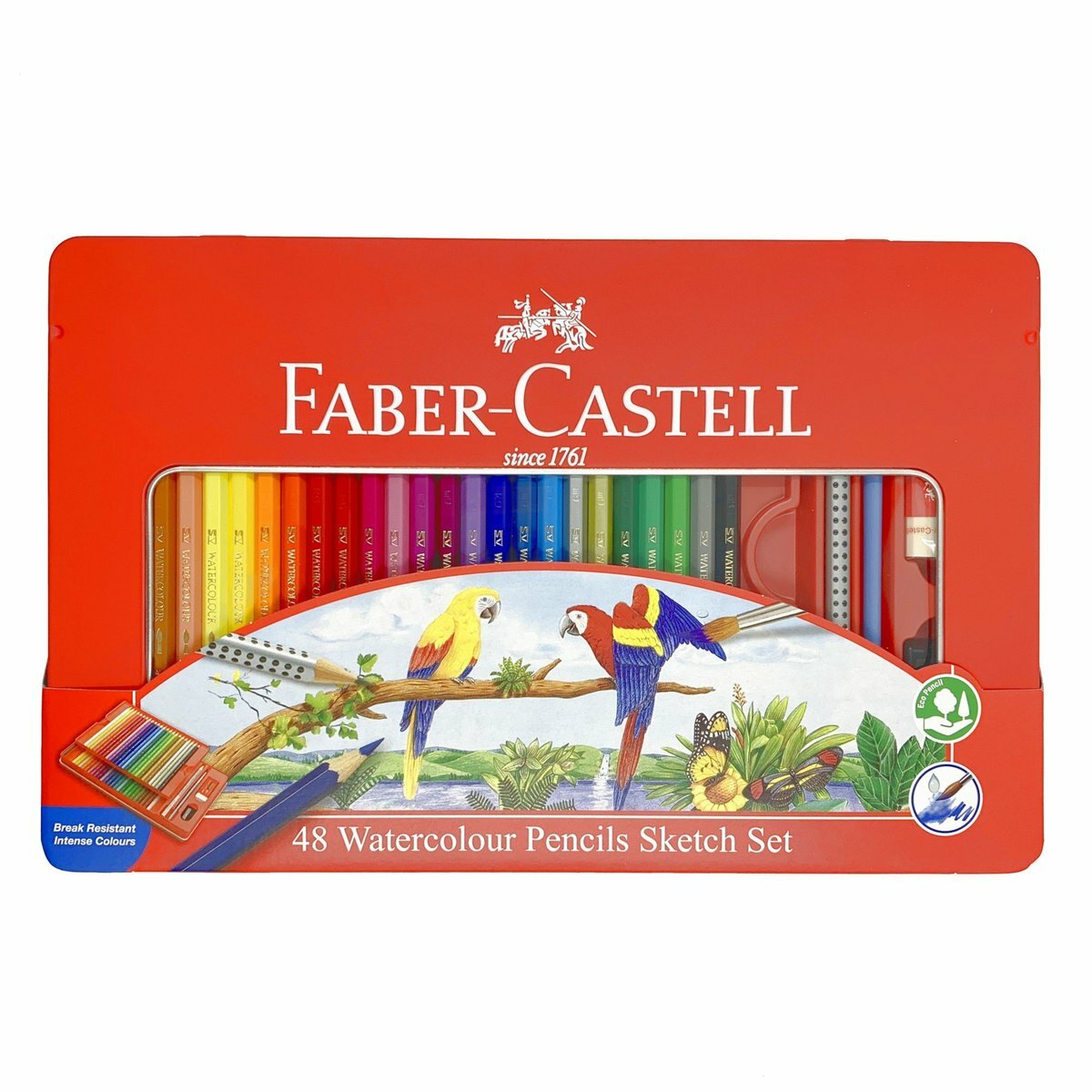 輝栢嘉 - 德國FABER水溶性彩色木顏色鉛筆 48色 (鐡盒裝) #115939《香港行貨》《送贈品》