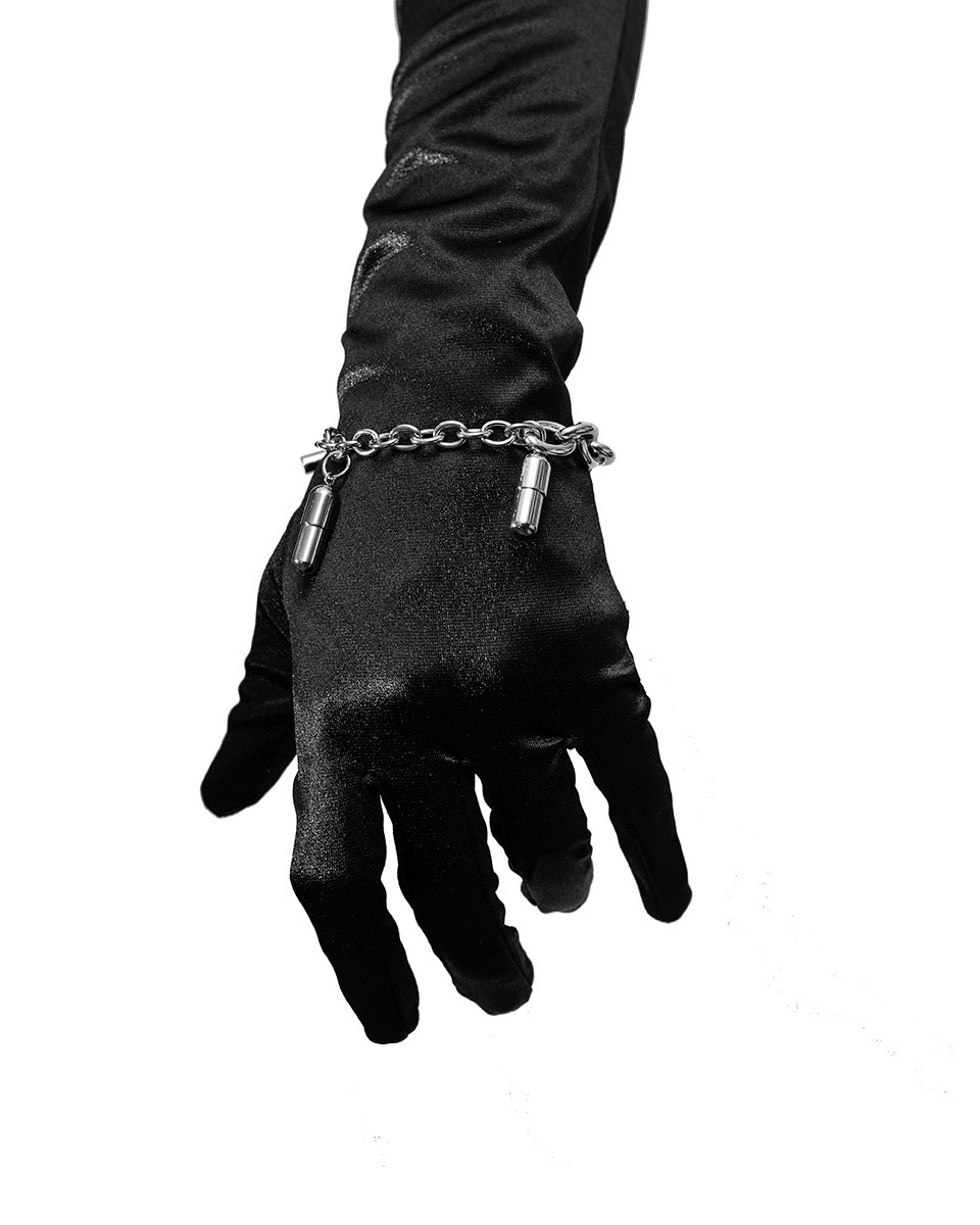 RECOVERY REUSE 膠囊殼手鍊 (亮銀)