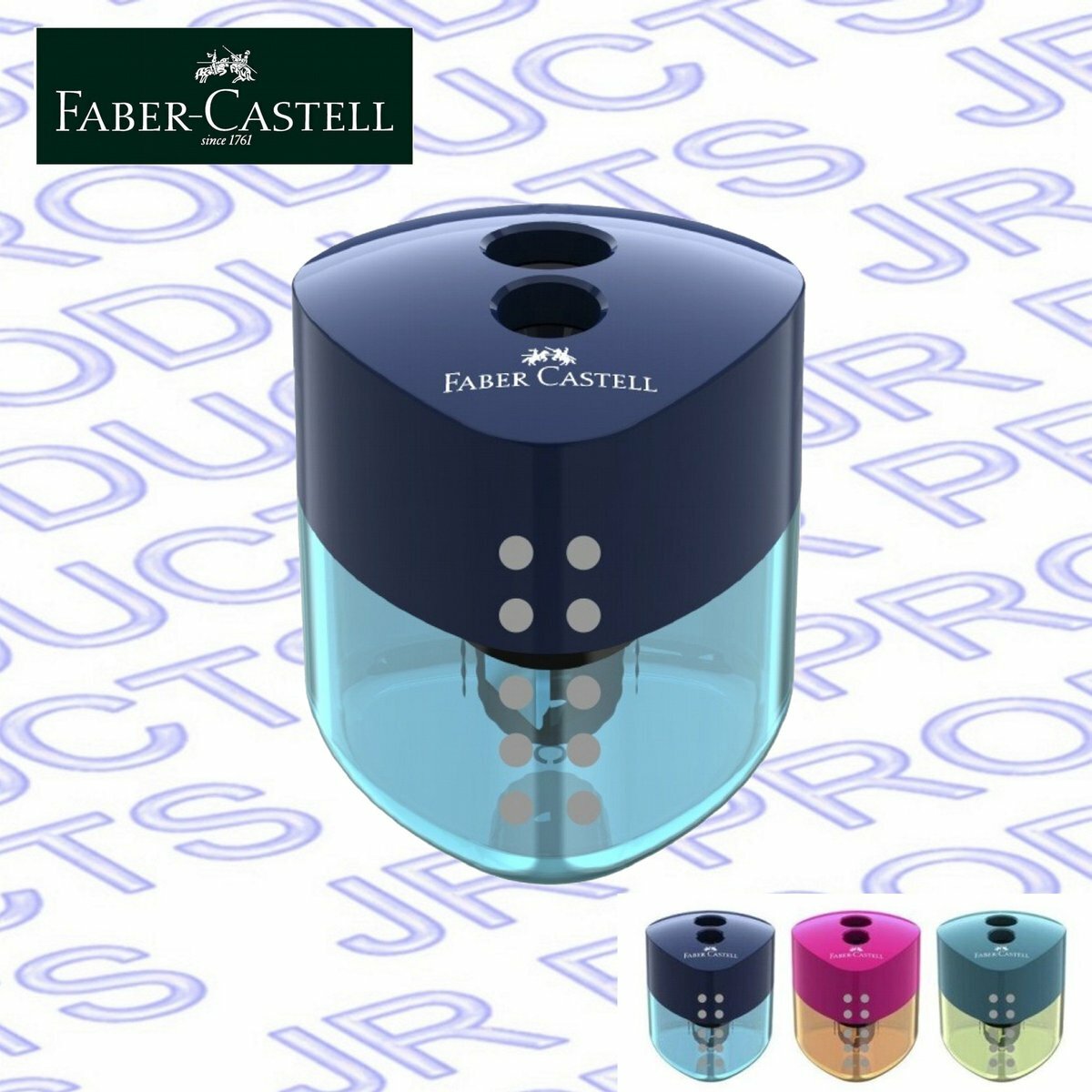 輝栢嘉 - 德國FABER 亮彩 手握雙孔筆刨 #183103《香港行貨》- 1 個