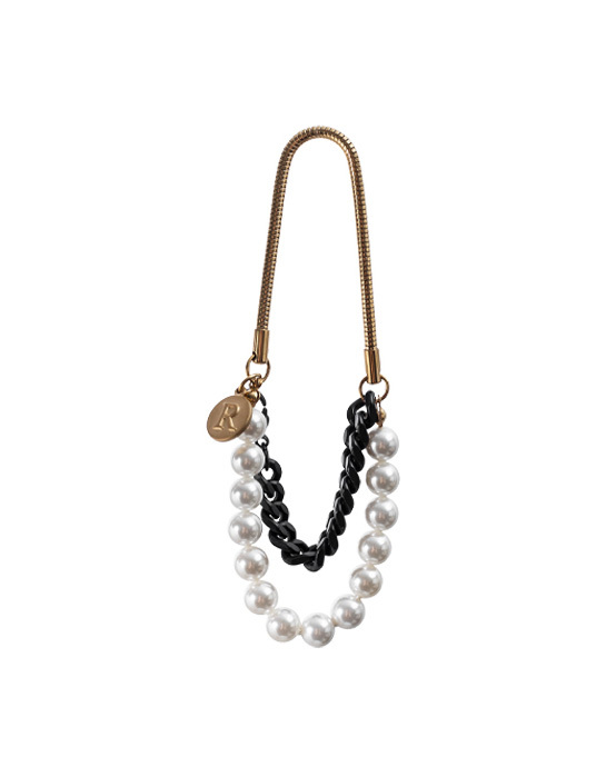 RECOVERY 珍珠蛇鍊手鍊 (亮金)