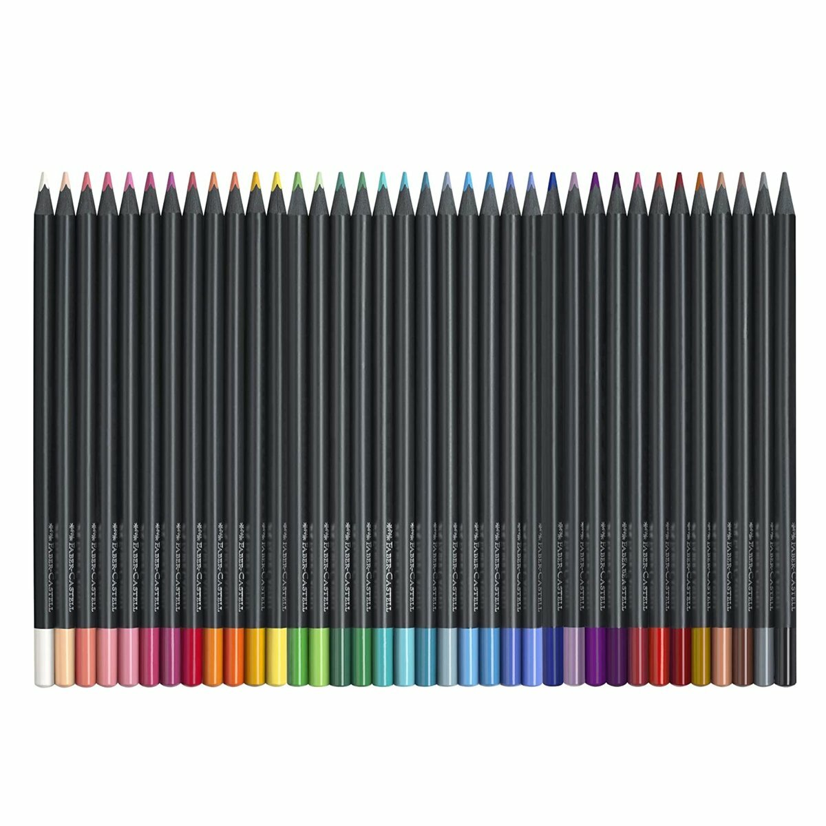 輝栢嘉 - 德國FABER黑桿極軟系油性彩色木顏色三角鉛筆 36色 (紙盒裝) #116436《香港行貨》《送黑色圖畫紙》