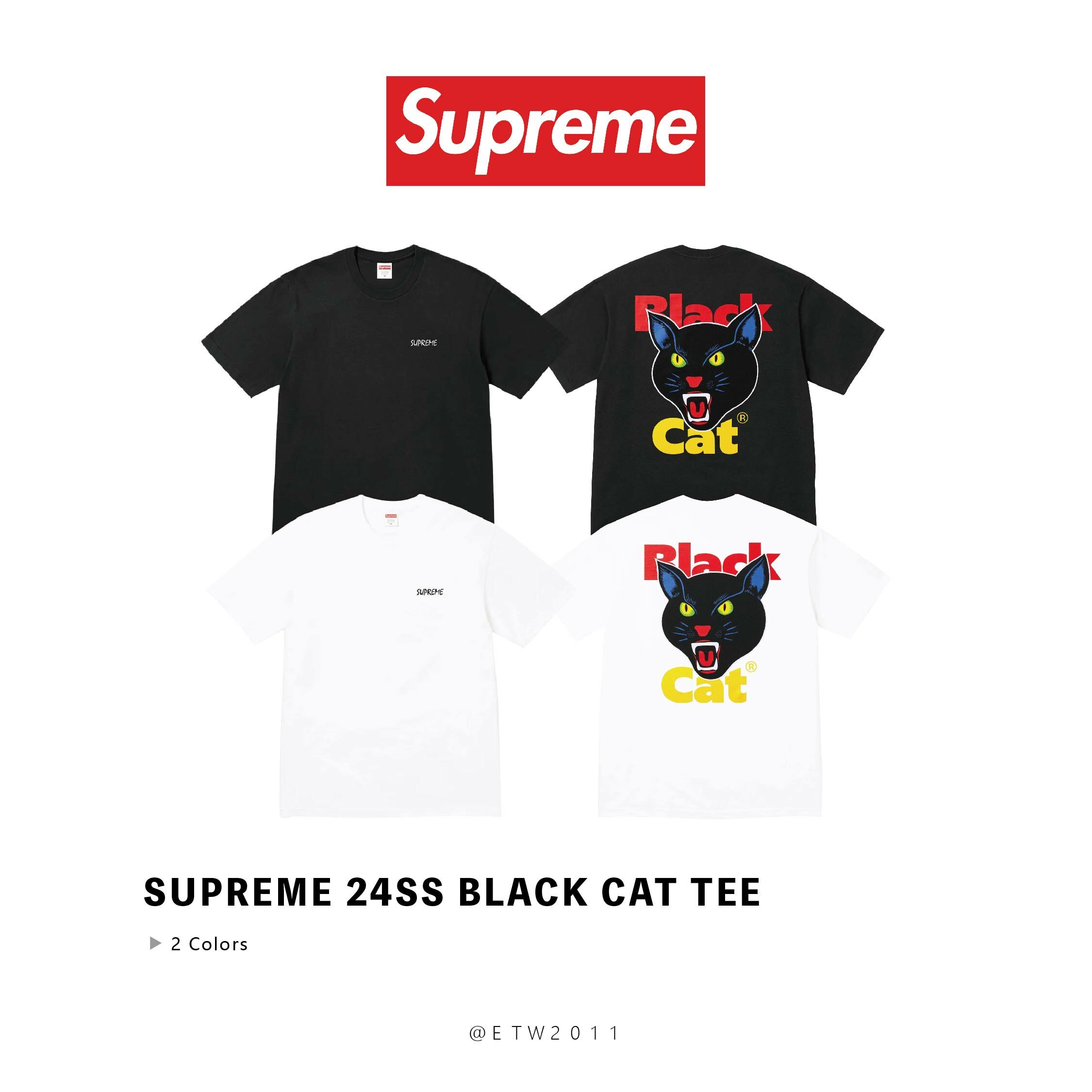 Supreme(シュプリーム) 24SSBlack Cat Tee ブラックキャットT