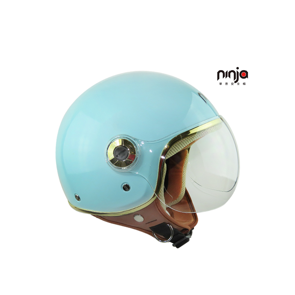 KK 華泰 K808A 金緻風飛行帽 藍綠