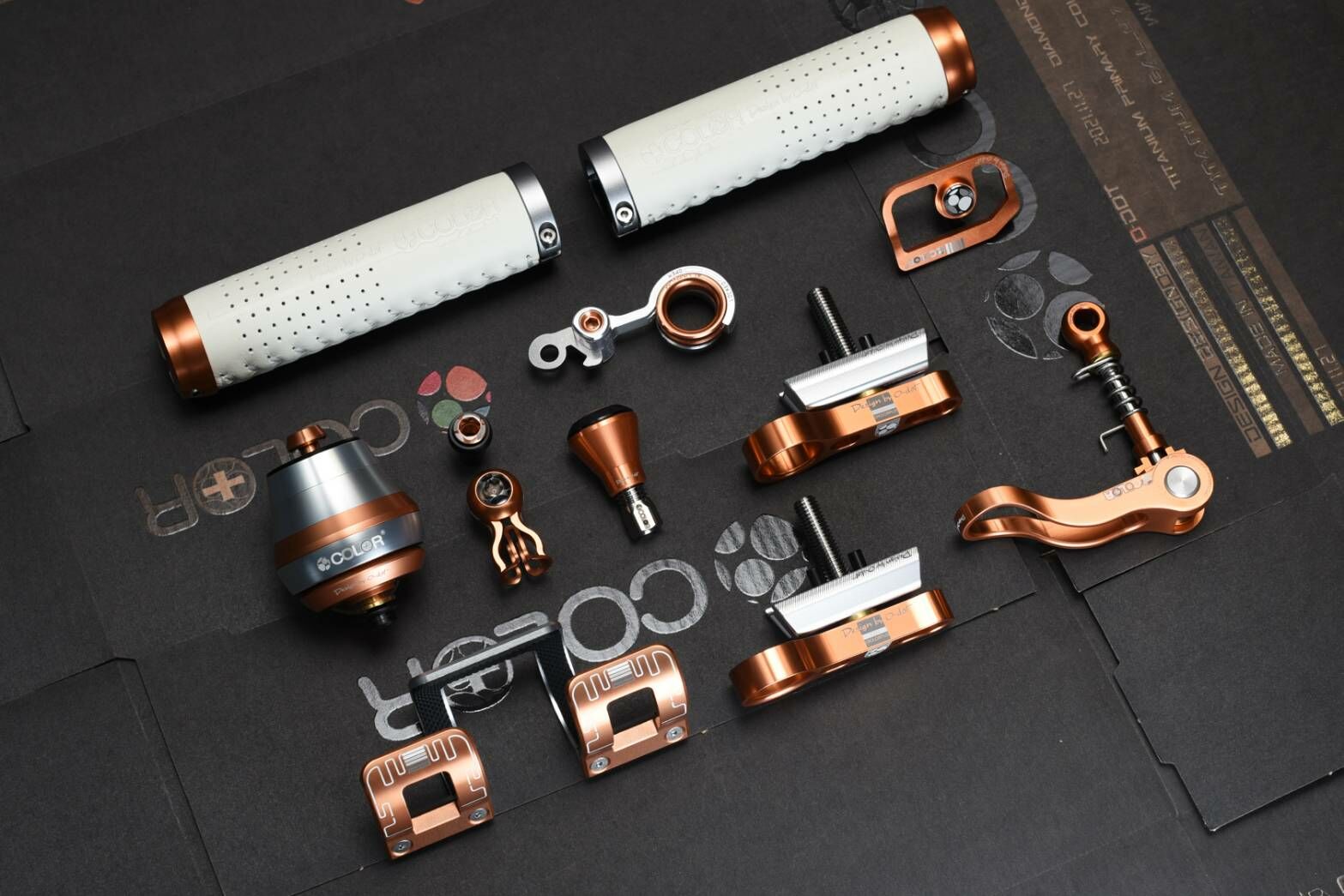 【COLORPLUS】Brompton 改裝零件大套組 - 玫瑰金 /  A、C Line適用