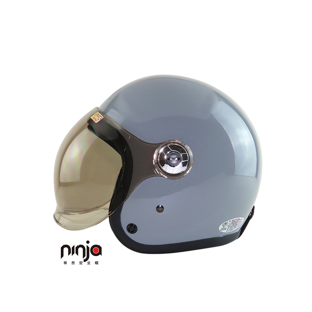 KK 華泰 K-805P5 泡泡鏡騎士帽 水泥灰