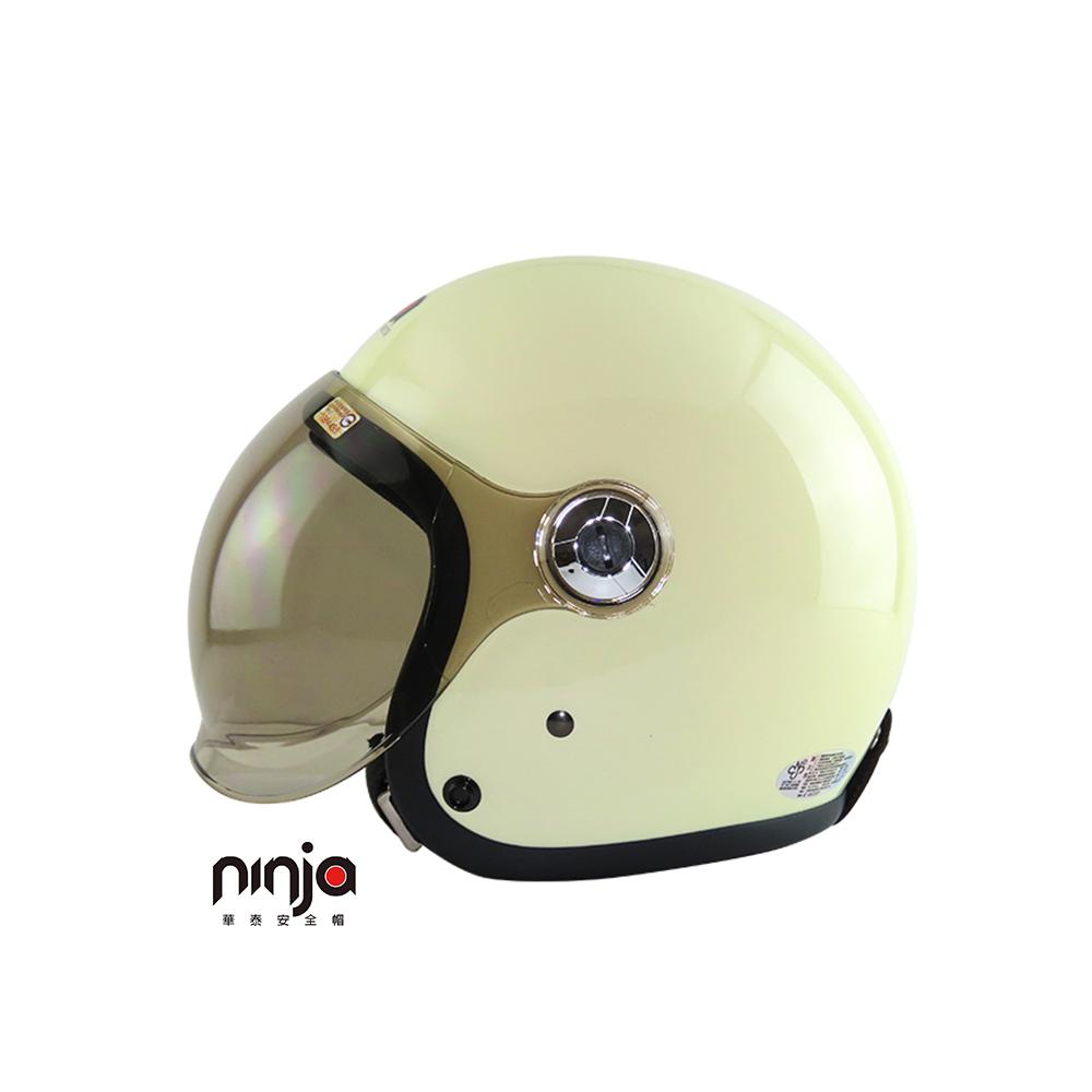 KK K-805P5 泡泡鏡騎士帽 奶白