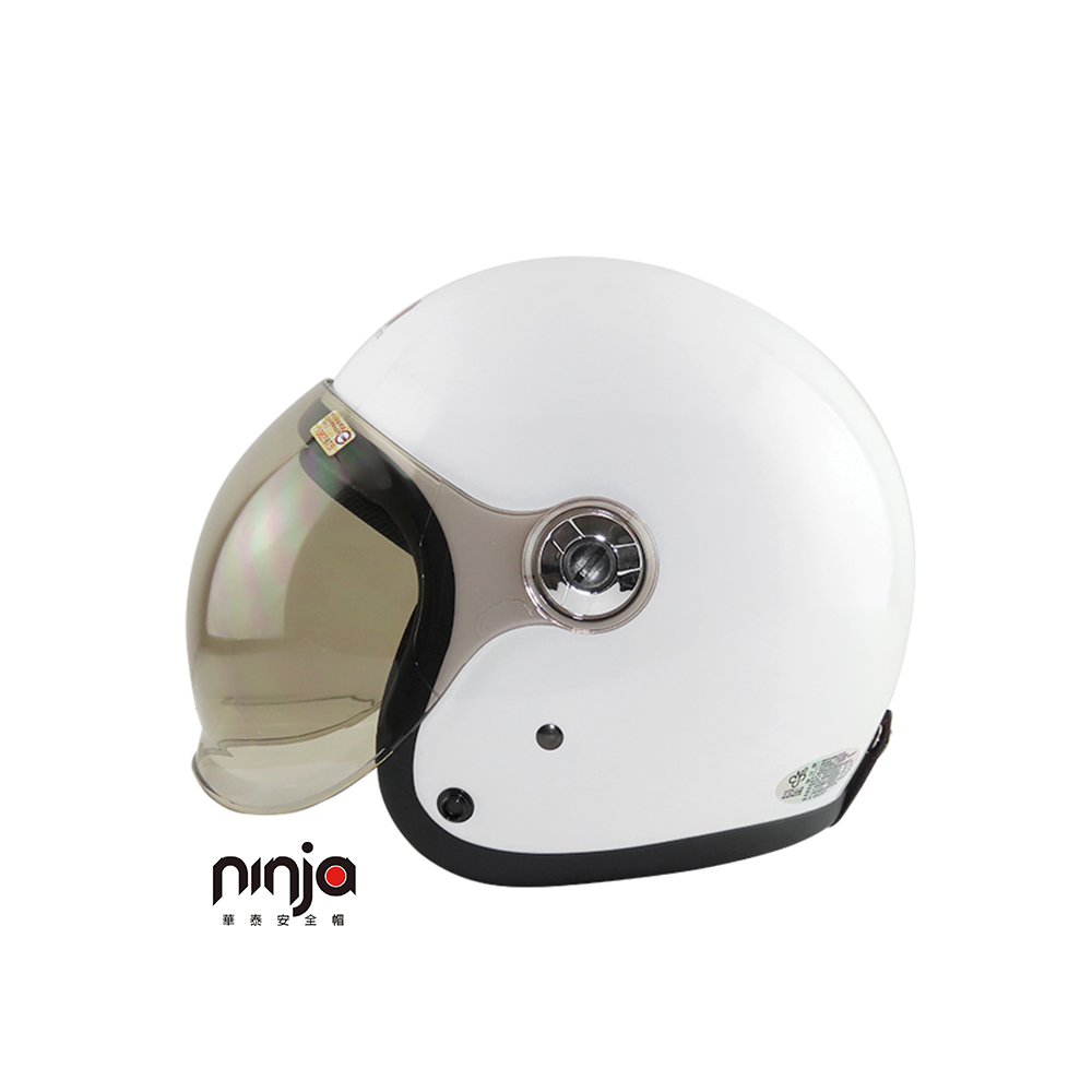 KK 華泰 K-805P5 泡泡鏡騎士帽 白