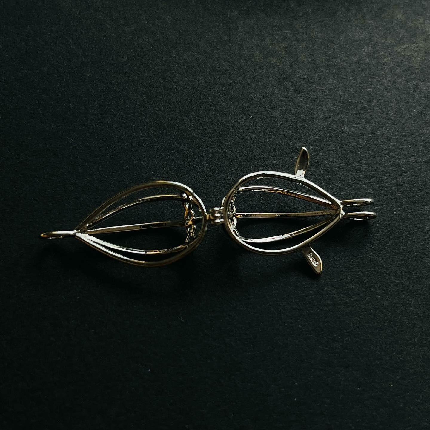 [原石] 銅製 DIY水晶球項鍊吊墜配件 可放 11mm以下水晶球