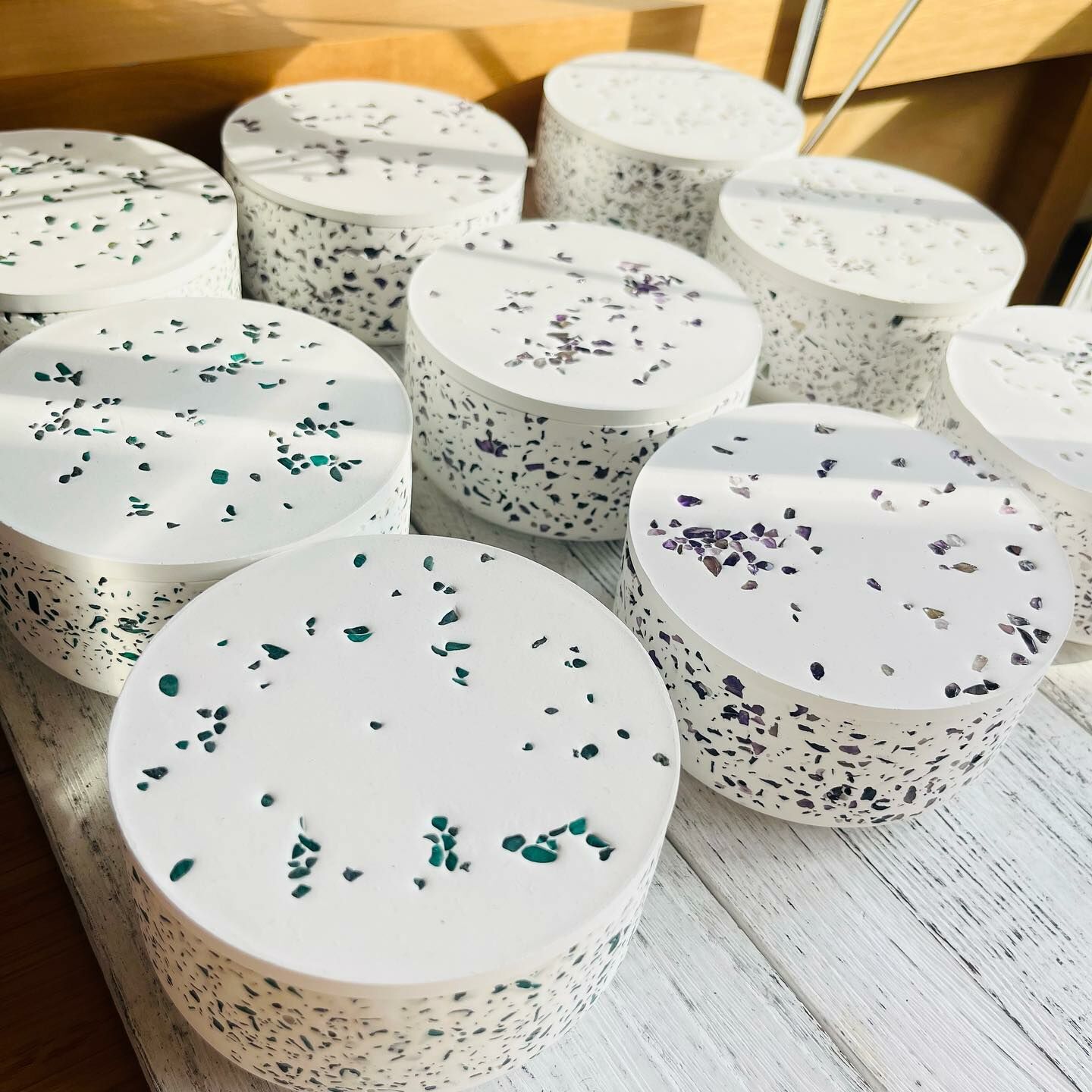 [原石] 水晶碎石淨化展示盤 石膏碗