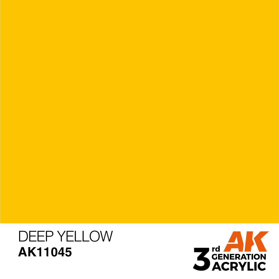 [現貨]AK - 水性壓克力顏料 3rd DEEP YELLOW – INTENSE