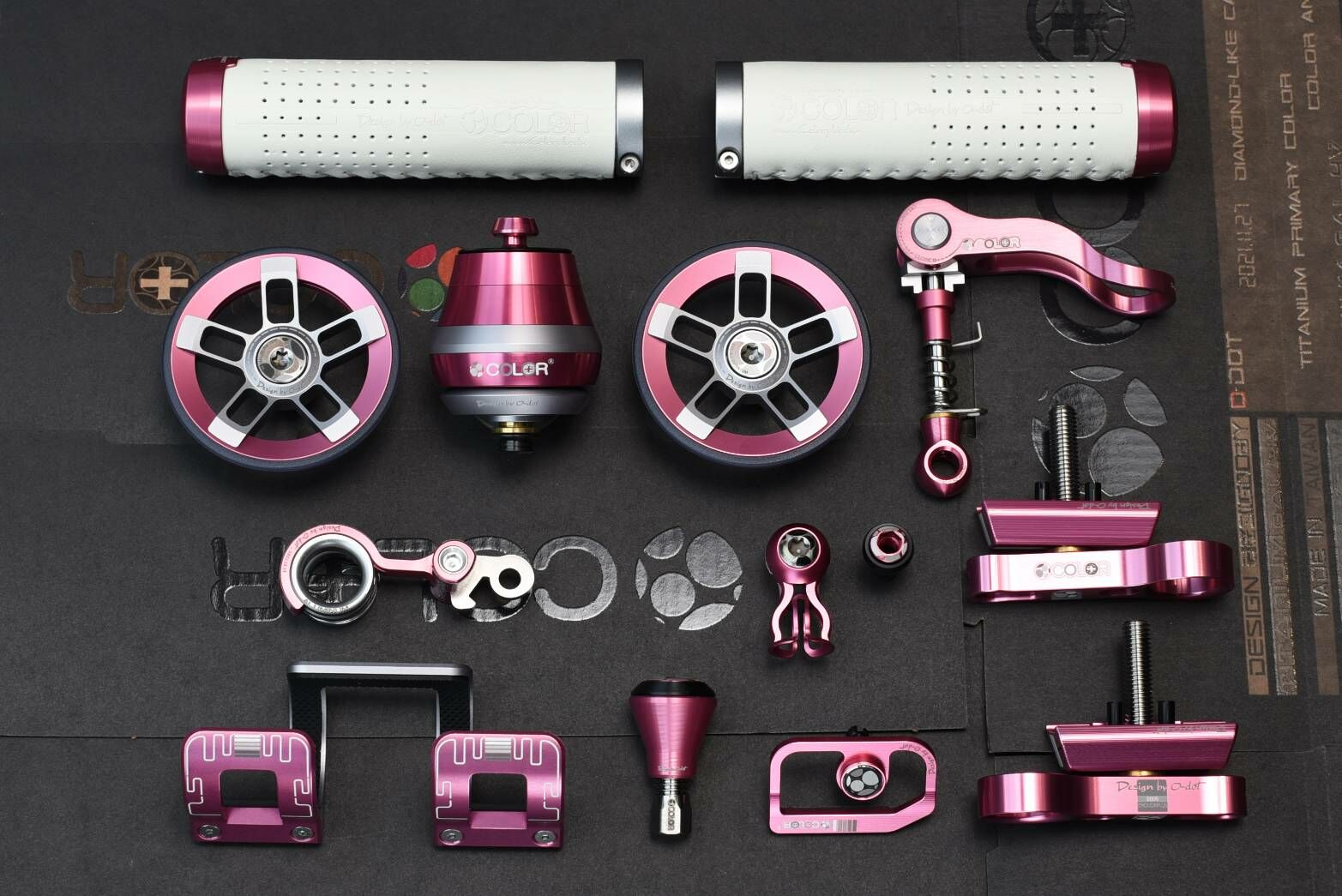 【COLORPLUS】Brompton 改裝零件大套組 - BABY PINK /  A、C Line適用