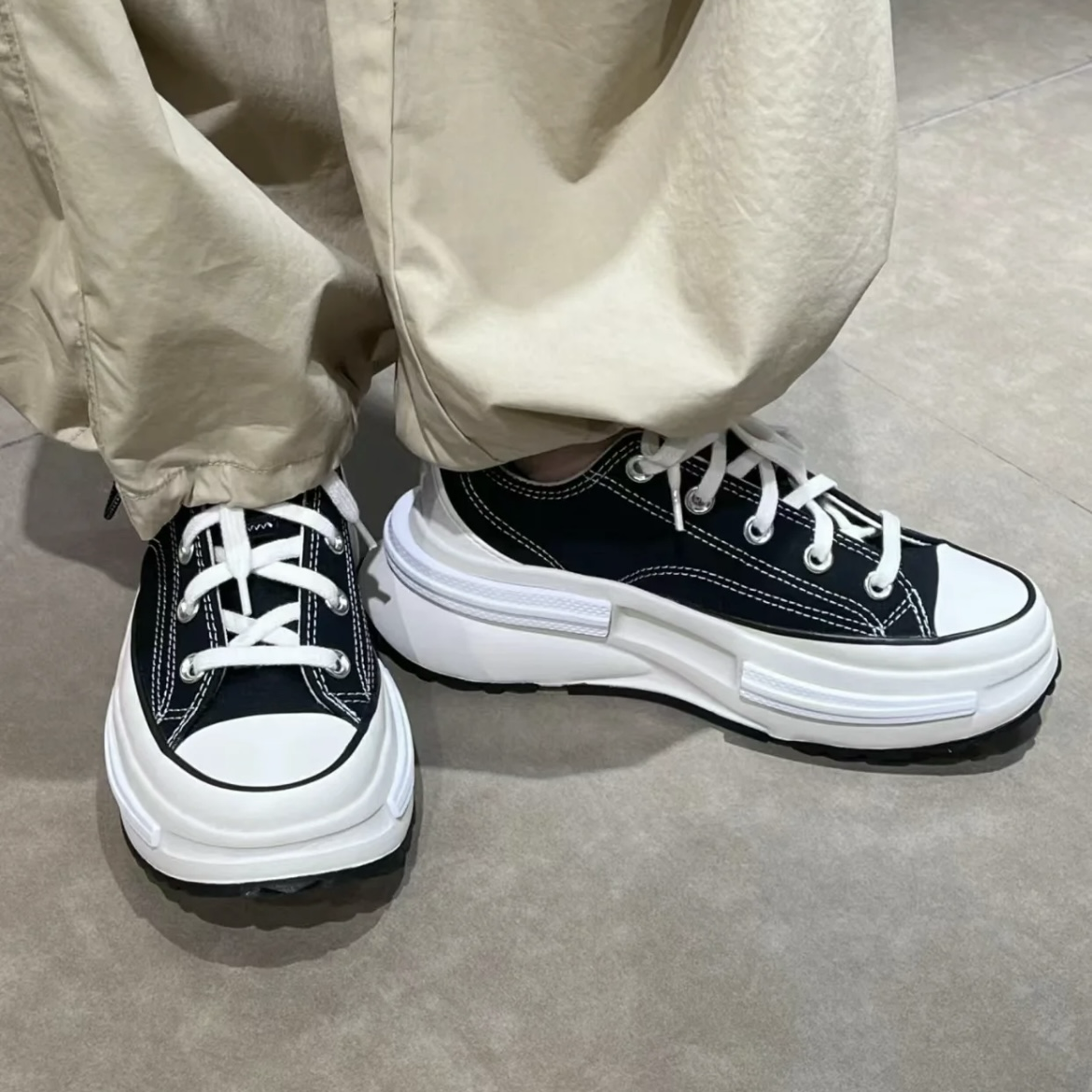 Converse Run Star Legacy CX 黑白 厚底 增高 帆布鞋 低筒 休閒鞋