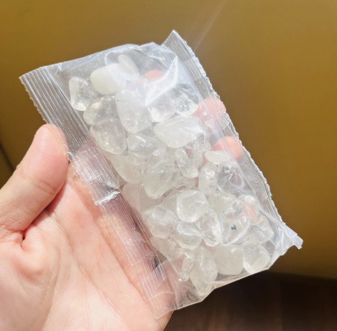原石] 白水晶碎石9-12mm 每包100 克消磁水晶碎石淨化水晶碎石