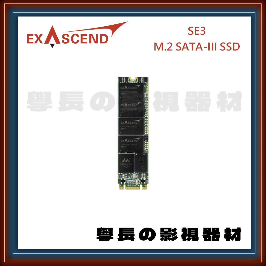 公司貨 Exascend 憶昇 SE3 M.2 SATA-III SSD 固態硬碟 硬碟 五年保固