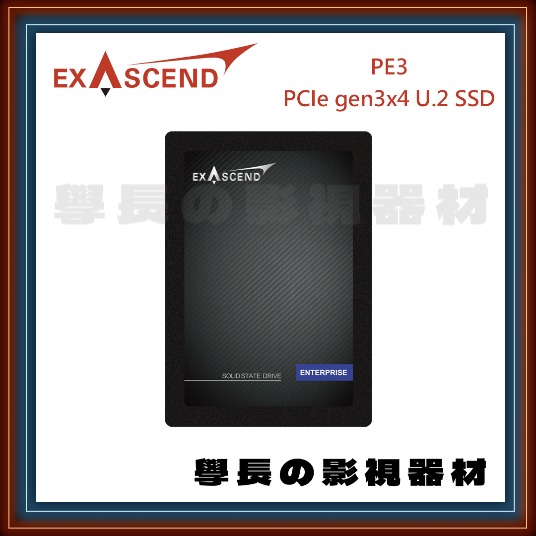 公司貨 Exascend 憶昇 PE3 PCIe gen3x4 U.2 SSD 固態硬碟 硬碟 五年保固