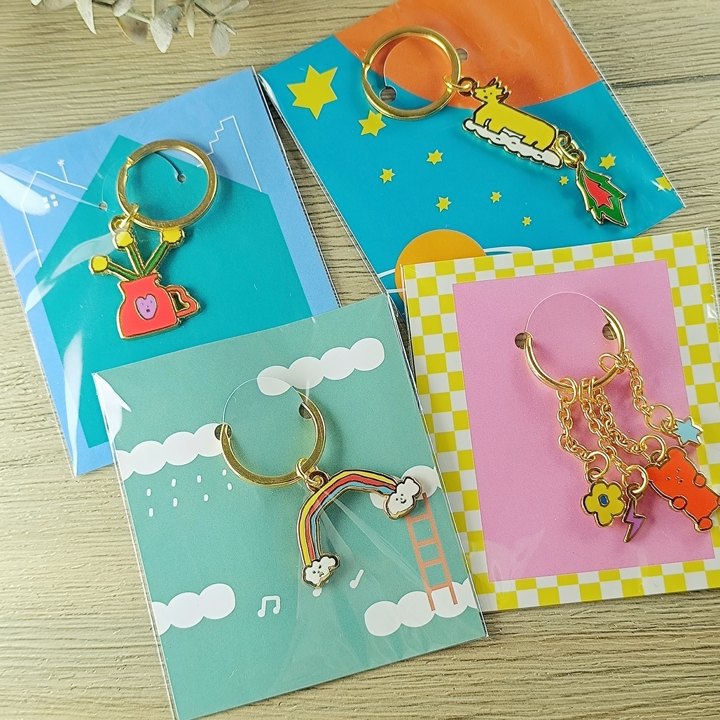 馬卡龍腳趾．金屬鑰匙圈 共四款