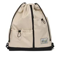 [S] MARK GONZALES WHAT IT ISN'T ANGEL DRAWSTRING BACKPACK,BEIGE, MG2401BP07-BE (SMG34)