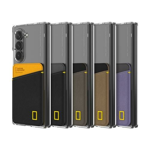 National Geographic - Card Pocket - Samsung Fold 7 Case 國家地理貼身透明插卡槽手機硬殼