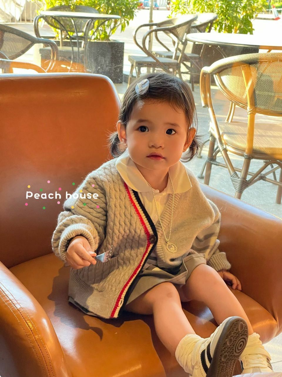 廠單 TB同款學院風針織外套