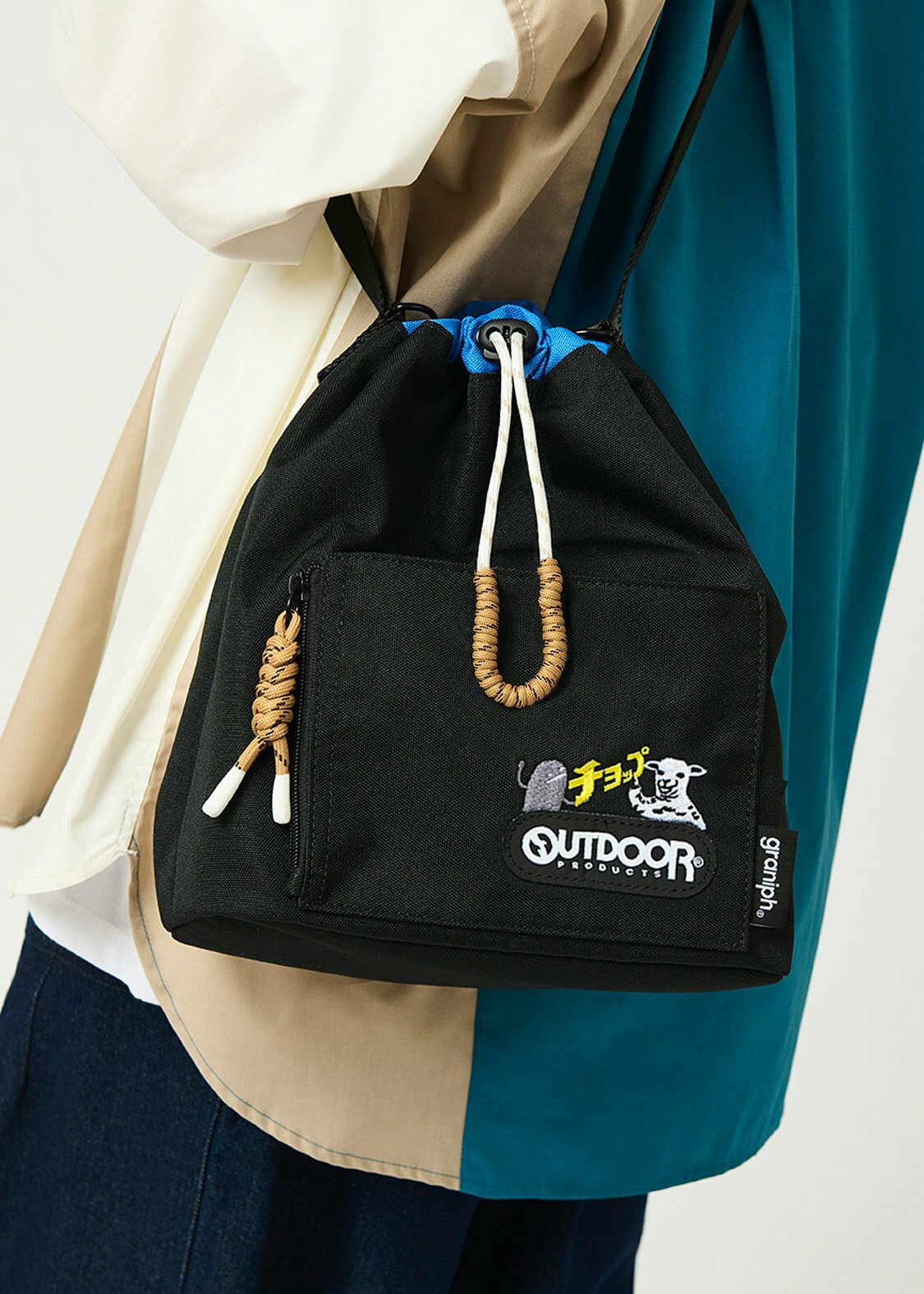 預購 - DTSG 豆豆15週年 x Outdoor Products x Control Freak 2way bag (S) 豆與羊