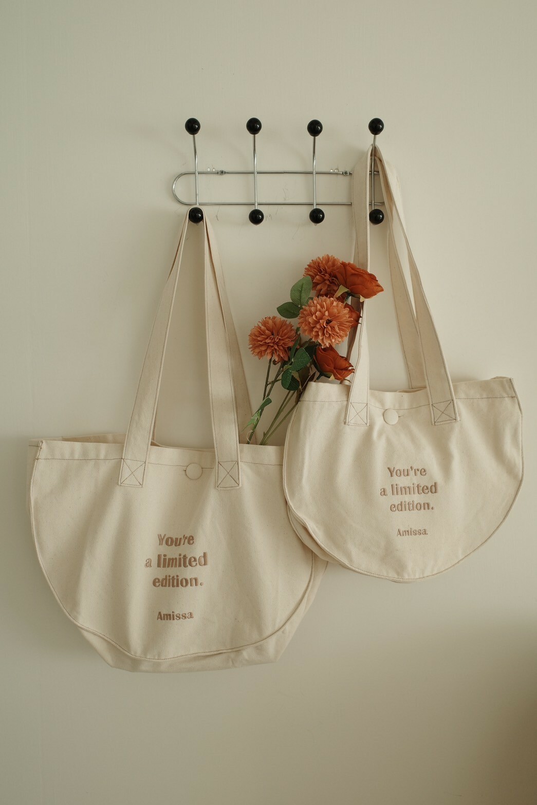 品牌帆布包-小款_AMISSA（米白）