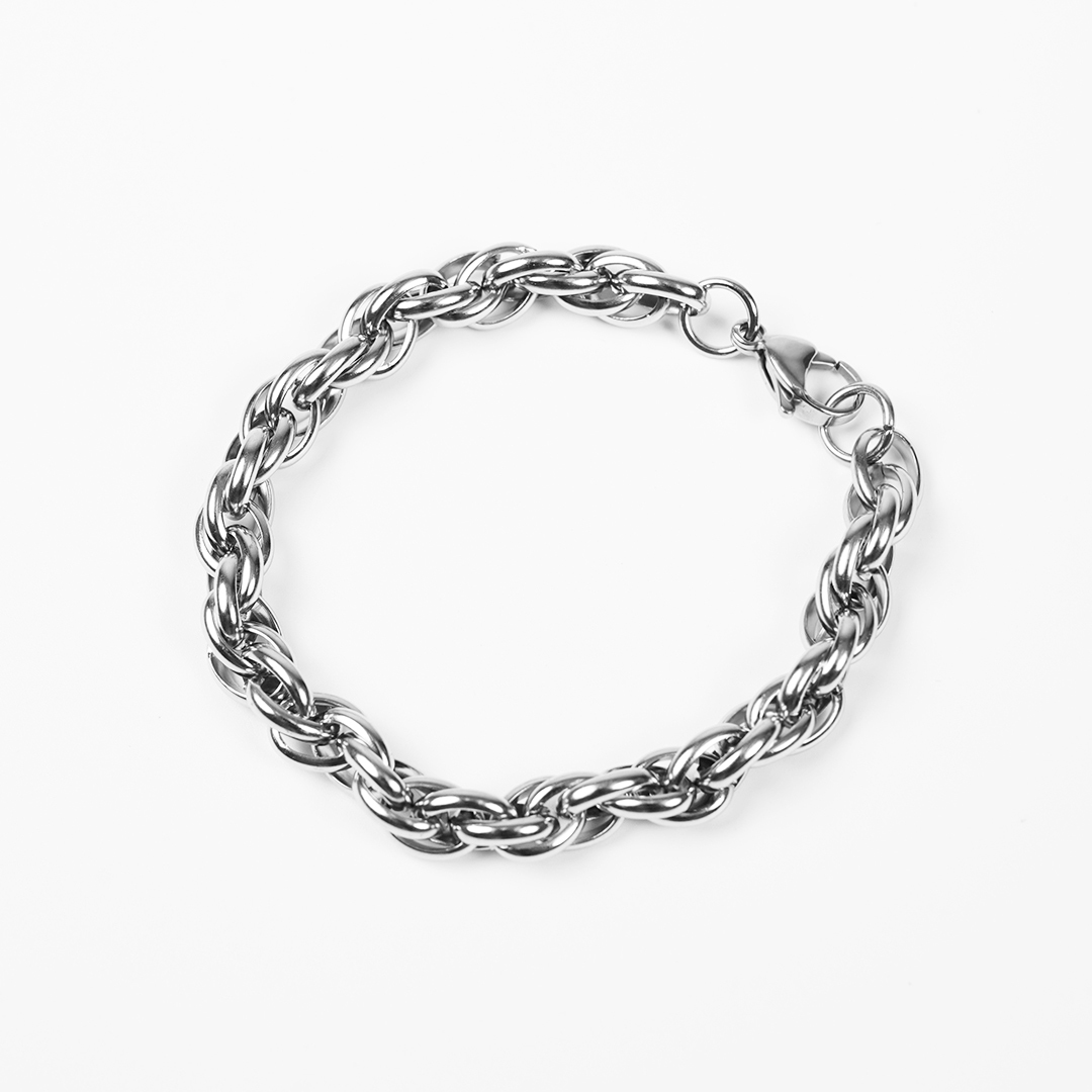 QIAO - 質感 不鏽鋼麻花手鍊