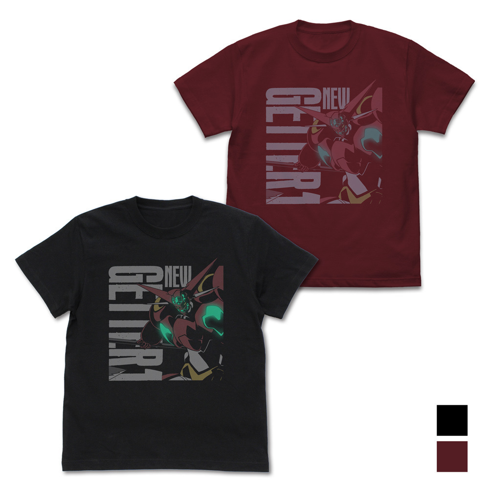 Cospa 0729 新ゲッターロボ ゲッター1 Tシャツ [新ゲッターロボ] BLACK/BURGUNDY