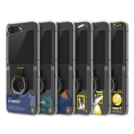 National Geographic - Ring Strap Crystal - Samsung Flip 7 Case 指環貼身透明手機硬殼