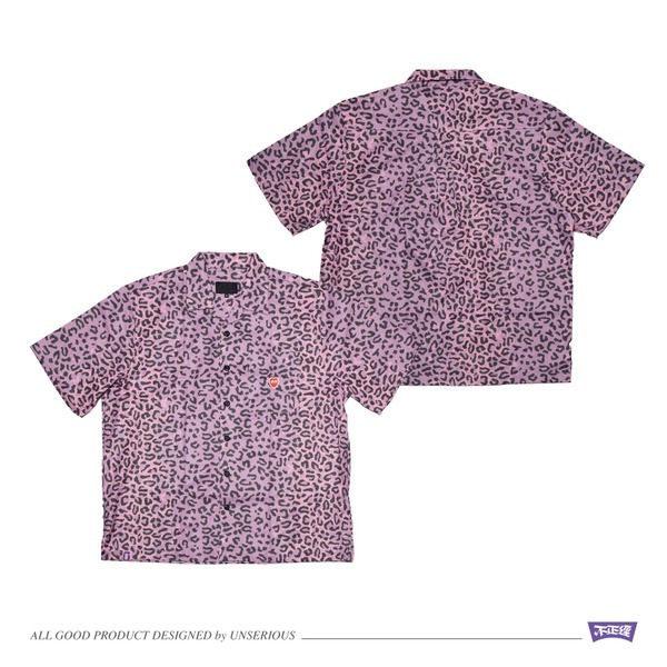 不正經 豹紋古巴襯衫