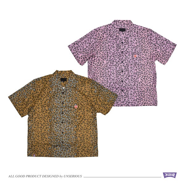 不正經 豹紋古巴襯衫